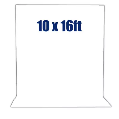 LS [1-Pack] 10 X 16 Ft 100% Cotton Photography Backdrop Background Screen White • $23.55