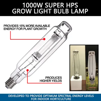 (LOT OF 5) 1000 Watt Super HPS MH Grow Light Bulbs Lamps • $49.99