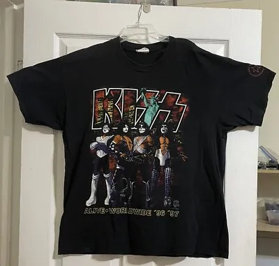 Vintage Cronies KISS  Alive Worldwide   96' 97' Statue Of Liberty XL T-Shirt • $220