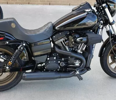 Black Cobra El Diablo 2 Into 1 2-1 Full Exhaust Pipe Header 06-2011 Harley Dyna • $749.95