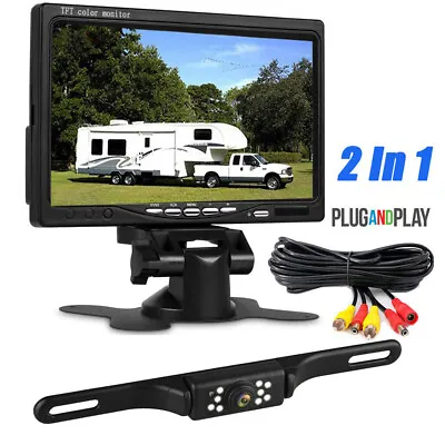 7'' Backup Camera And Monitor Kit System Parking Night Vision For Truck RV Van • $44.90