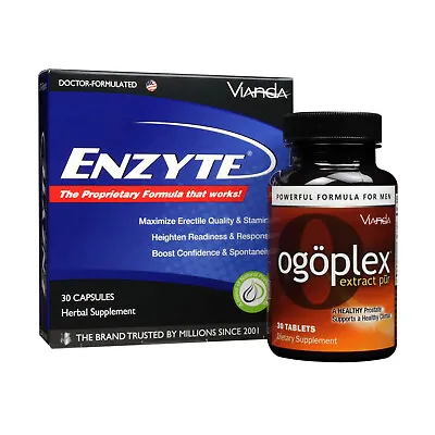 Enzyte® + Ogoplex® | Male Enhancement + Prostate Health Supplement -1 Month Each • $87