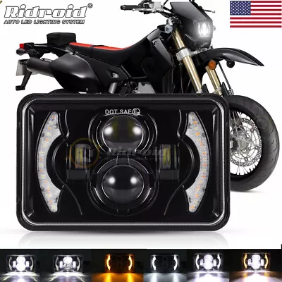 4x6  LED Headlight Halo DRL Hi-Lo Sealed Beam For Suzuki DRZ400SM DRZ400S DRZ250 • $29.99