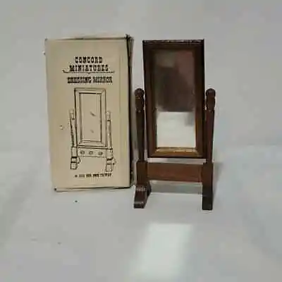 Vintage Concord Miniature Dressing Mirror #1853 W/ Box Dollhouse Miniatures • $15