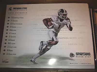 2014 Michigan State Spartans Football Poster MSU Dantonio 2014 ROSE BOWL Champs • $19.99