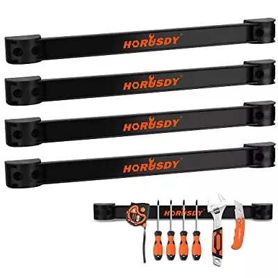 12  Magnetic Tool Holder Strip 4-Pack Tool Magnet Bar For Garage Organizatio... • $36.09