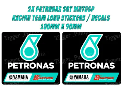 Petronas SRT Moto GP Racing Team LOGO Stickers / Decals X2 (100mm X 90mm) • $8.71