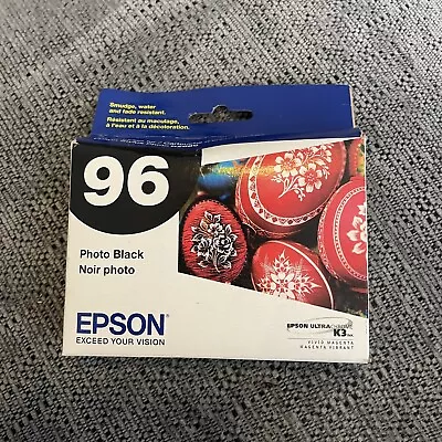 NEW GENUINE Epson 96 T0961T096120 Photo Black Ink Cartridge -SEALED 2021 • $13.99