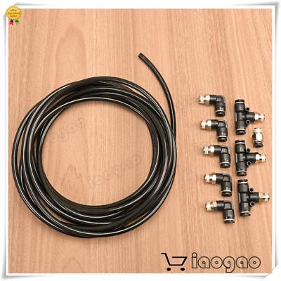 $39.87 • Buy PUSH LOCK Fittings 1/8  NPT And Tubing Vacuum Lines Kit For Turbo BOV Wastegates