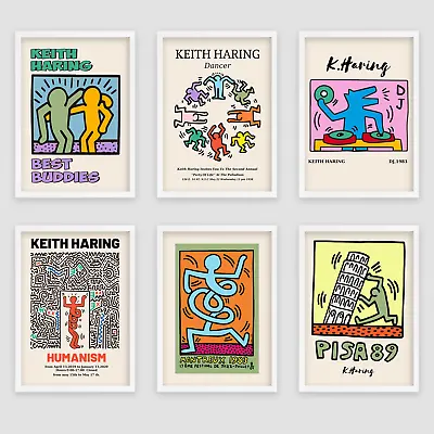 Keith Haring Print Vintage Classic Canvas Wall Art Gift Home Poster A4 A3 • £3.99