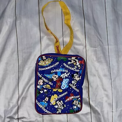 Disneyland Parks Vtg Kids Insulated Lunch Backpack Carry Bag Mickey Mouse Disney • $9.90