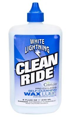 White Lightning Bicycle Clean Ride Wax Lube 8oz Squeeze Bottle Bike Repair • $15.01