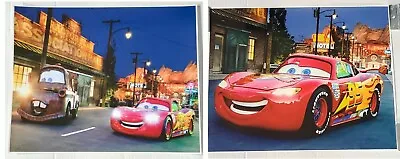 Lot Of 2 Disney Pixar Cars The Movie Poster  20  X 16  Lightning McQueen/ Mater • $45