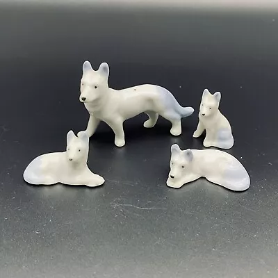 Vintage Dog Miniature Figurines Set Of 4 • $25.50