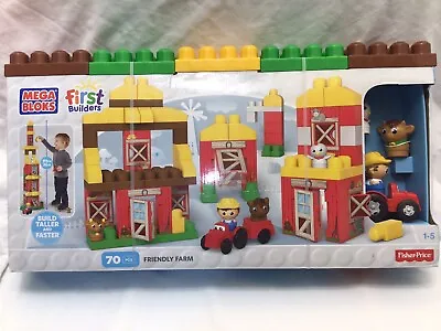 Mega Bloks First Builders Friendly Farm Set Fisher Price New Unopened • $28