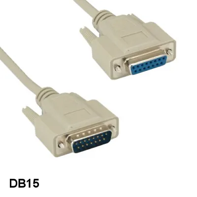 Kentek 6' DB15 Extension Cable Cord 28 AWG 15 Pin Male/Female For Mac Monitor • $8.80