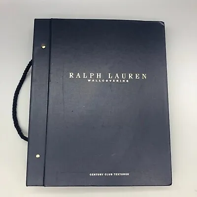 RALPH LAUREN Wallcovering WallPaper Sample Book Century Club Textures 81 Pieces • $79