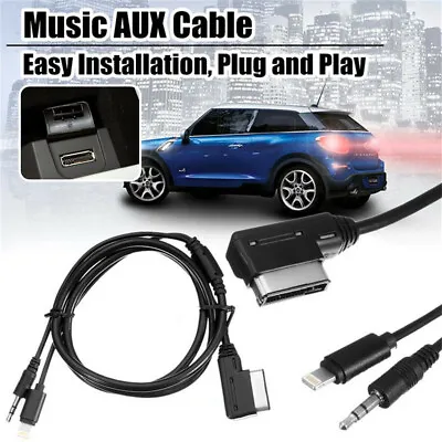 Car AMI MMI MP3 3.5 Mm AUX Cable Adapter For Mercedes Benz IPod IPhone Interface • $10.90