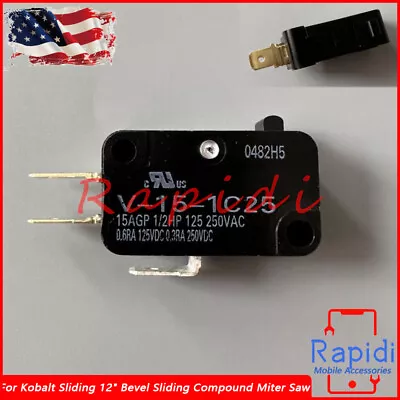 NEW For Kobalt Sliding 12  Bevel Sliding Compound Miter Saw 2Pins ON/OFF Switch • $17.44