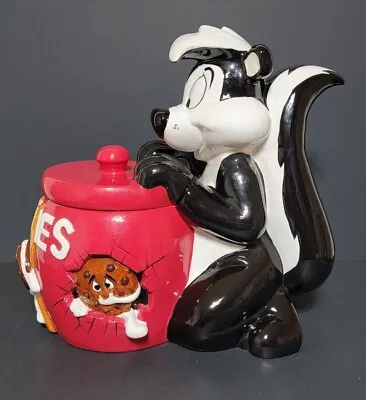 Rare 1998 Warner Bros. Looney Tunes Pepe Le Pew Red Cookie Jar • $123.99