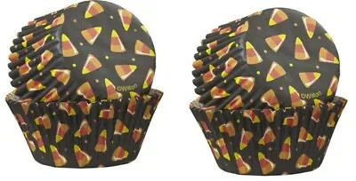 Halloween Candy Corn Cupcake Liners Baking Cups 2 X 75ct-2  Wilton #3170 Paper • $9.99