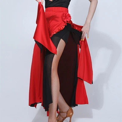 £107.17 • Buy Women  Latin Dance Skirt Professional Practice Performance Dancing Costumes
