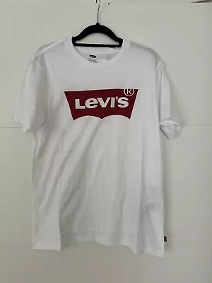 Levi’s Mens T Shirt Small New White With Logo  • £13