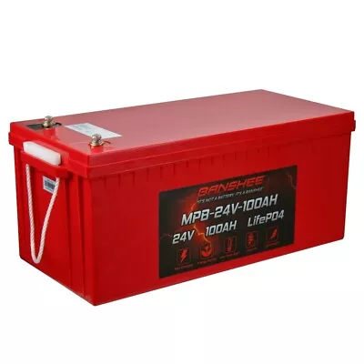 24V 100Ah LiFePO4 Deep Cycle Battery For Marine Golf Cart EV RV Solar • $638.88