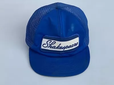 Vintage Shakespeare Fishing Rods Reels Blue Snapback Hat Trucker Hat Original • $13.99