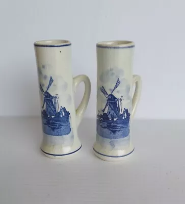 Blue Delfts Holland Small 2oz Mug Set Of 2 • $18