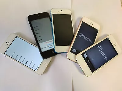 Unlocked Apple IPhone 5 16GB White Black Blue Gold Rose Smartphone IOS6/7/9/10 • $32