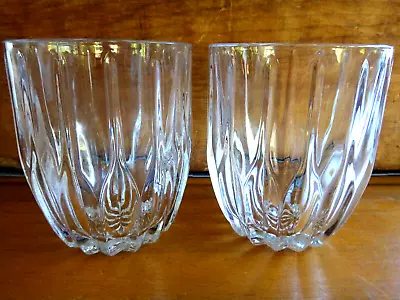 Set Of 2 ~ Mikasa Crystal Park Lane 4  Old Fashion / Barware Glasses • $45