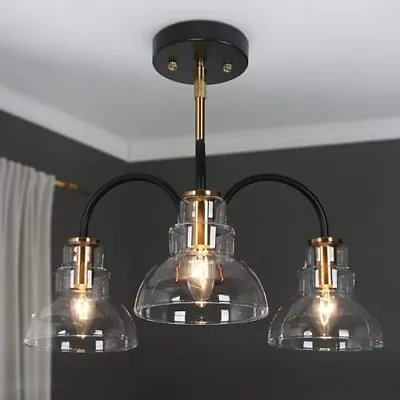 Black Gold Chandeliers Mid-Century Modern Chandelier Pendant Light Fixture. • $78.04