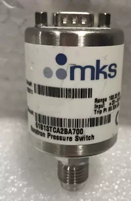 ✅ Mks Baratron Pressure Switch 51b13tca2ba700 Range 133.32 Kpa • $135