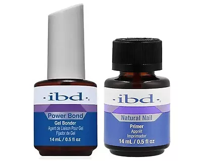 IBD Power Bond Gel Bonder & Natural Nail Primer 0.5 Oz Combo • $19.68