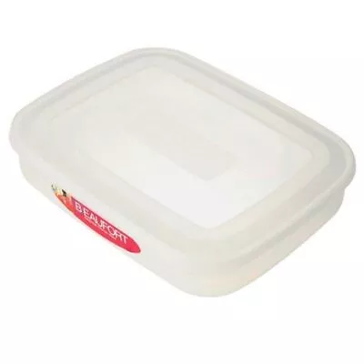 Beaufort Rectangular Plastic Storage Food Container Lunch Box & Lid - 2.8 Litre • £3.99