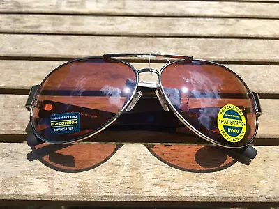 Maxx HD Sunglasses 16 Silver High Definition Lens Metal Frame • $19.95
