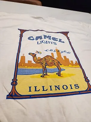 $130 • Buy VTG 1994 Camel Cigarettes Pocket T Shirt Sz. XL  Joe Camel Chicago Illinois 