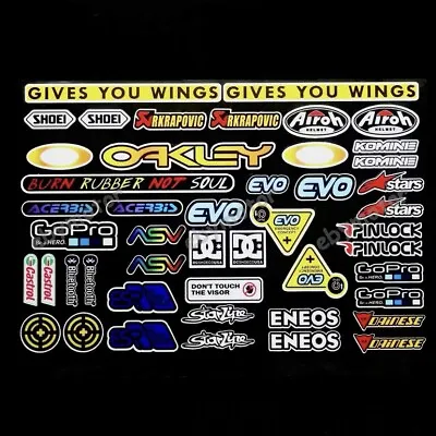 Motorcycle Helmet Emblem Decals For Shoei Track Bike Reflective Stickers • $11.88