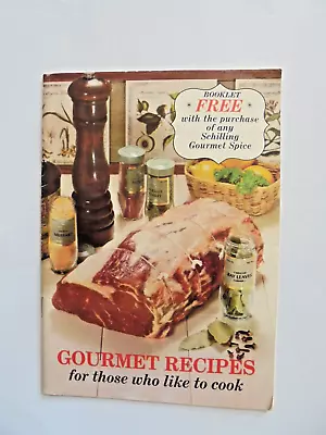 Cool Vintage Schilling Gourment Spice Spices Advertising Recipe Cookbook Book • $6.99