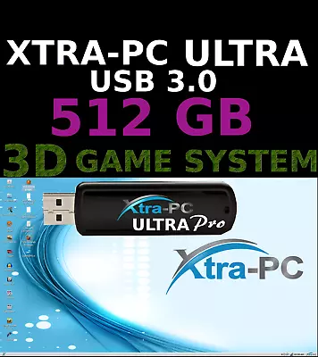 XTRA-PC ULTRA PRO 512 GB USB Based PORTABLE OPERATING SYSTEMHDD & SSD RECOVERY • $300