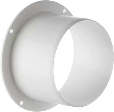 £8.43 • Buy Ventilation Wall Flange - Round Plastic Ducting - Duct Pipe Connector Tube Hose