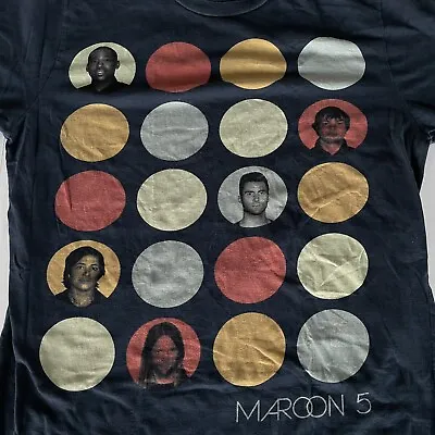 Maroon 5 North America Tour 2013 T-Shirt Size Medium M Black Pop Music Band Tee • $12.70