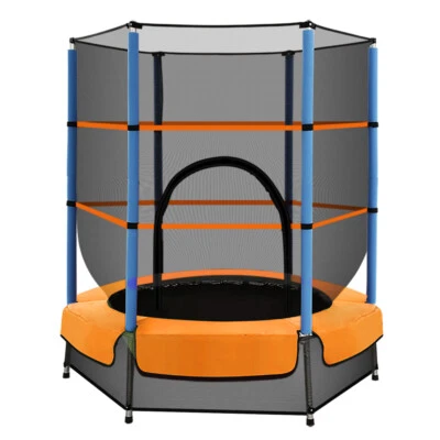 $110 • Buy 4.5FT Trampoline Round Trampolines Kids Bounce Enclosure Outdoor Indoor Play New