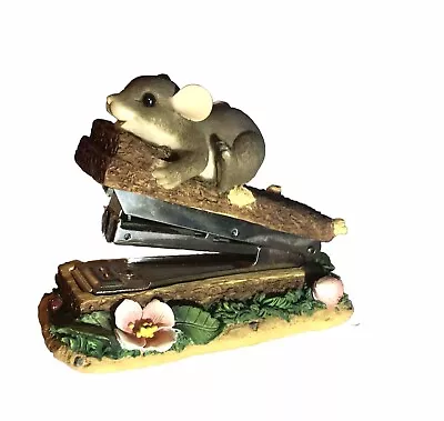 Charming Tails OFFICE GIFTS STAPLER Figurine 93/305 Fitz & Floyd • $17.87