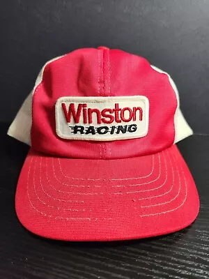 Vintage VTG Winston Racing Hat Cap Trucker Mesh NASCAR Snapback • $19.99