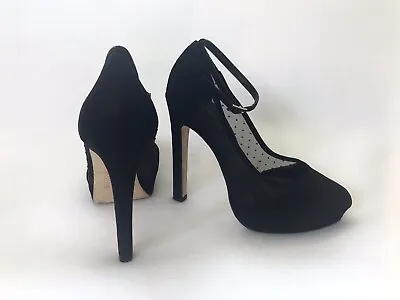 Call It Spring Stiletto Black Size 6.5 Platform Pumps - 5 Inches High Width B • $18.99