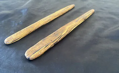 Lot Of 2 Hand Carved Spalted Oak Wood Magic Wand Wizard Witch • $25
