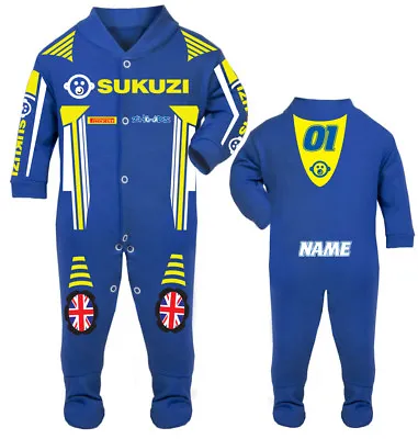 2017 Sukuzi Baby Biker Race Sleep Suit • £22.95