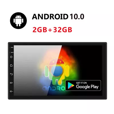 Android 10 Car Radio Double 2Din Car Stereo Touch Screen Bluetooth GPS Navi 7in • $64.92